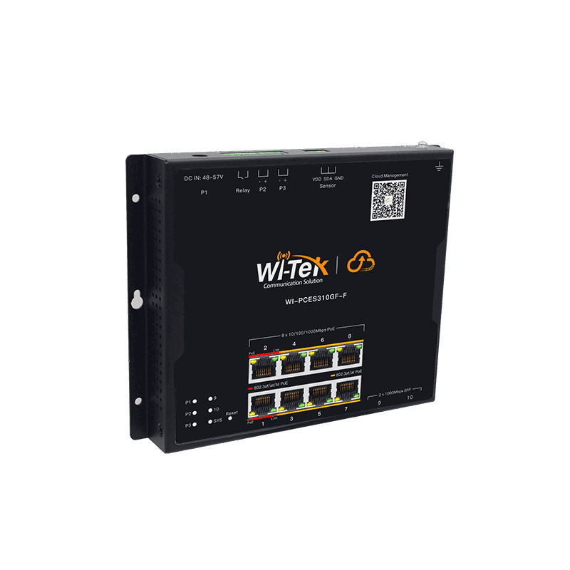 WI-PCES310GF-F industrial Cloud Easy Smart PoE switch