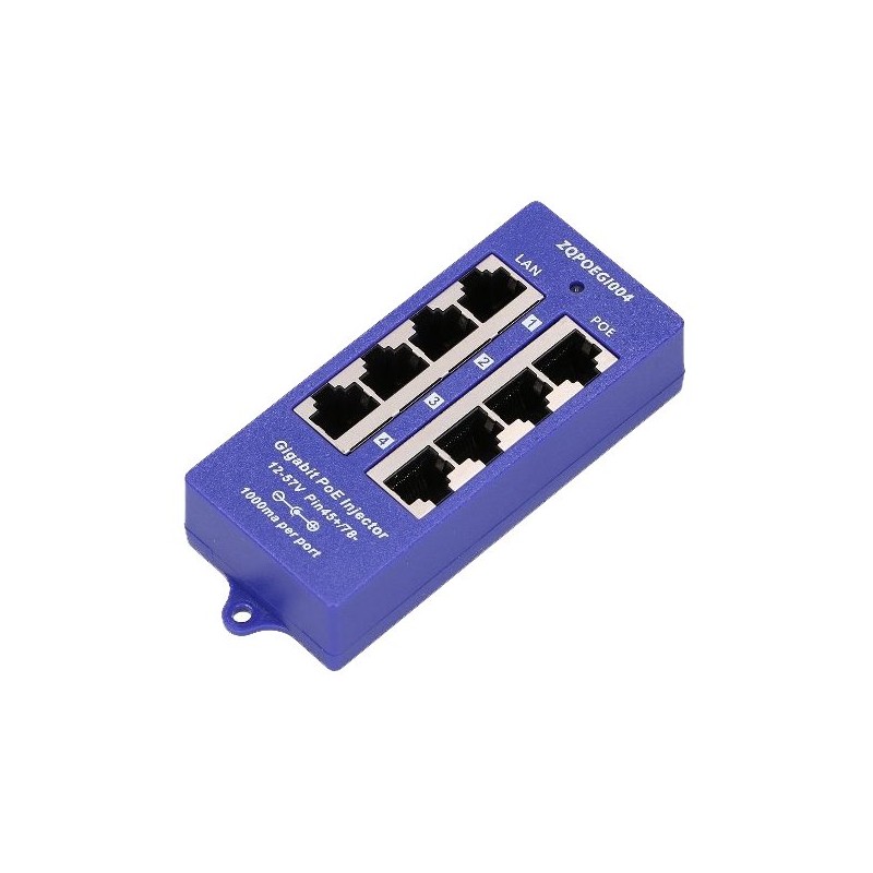POE Pasiv injector Gigabit 4 port