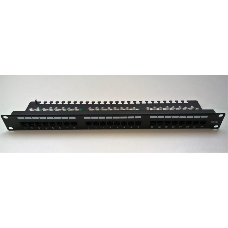 Patch Panel 19" 24xRJ45 Cat6