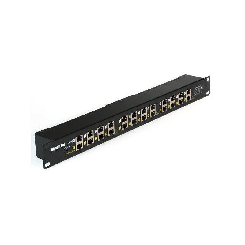 POE panel 12 Gigabit ports for Rack