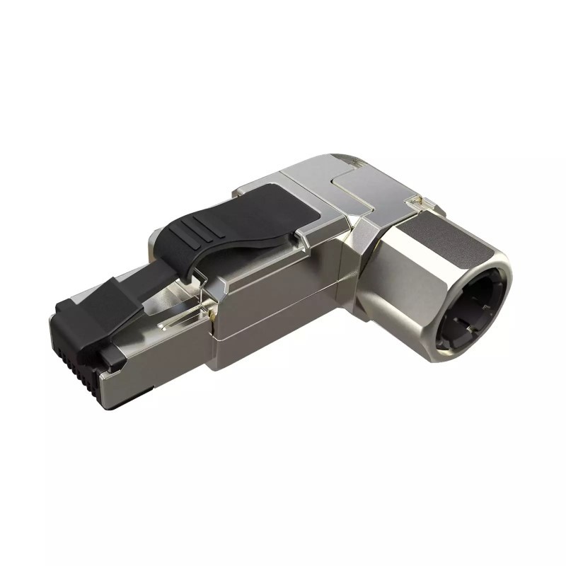 Mufa RJ45 90gr Cat6 STP auto taiere