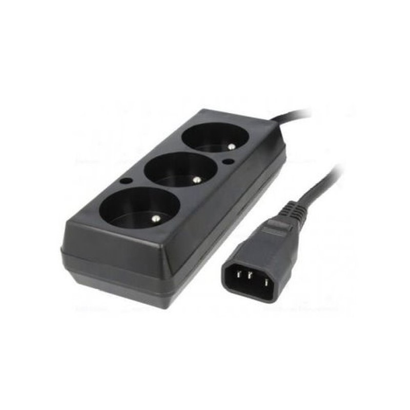 Adaptor UPS IEC C14 la Socket 3 port