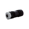 M12 Power female 0° L-cod. screw terminal