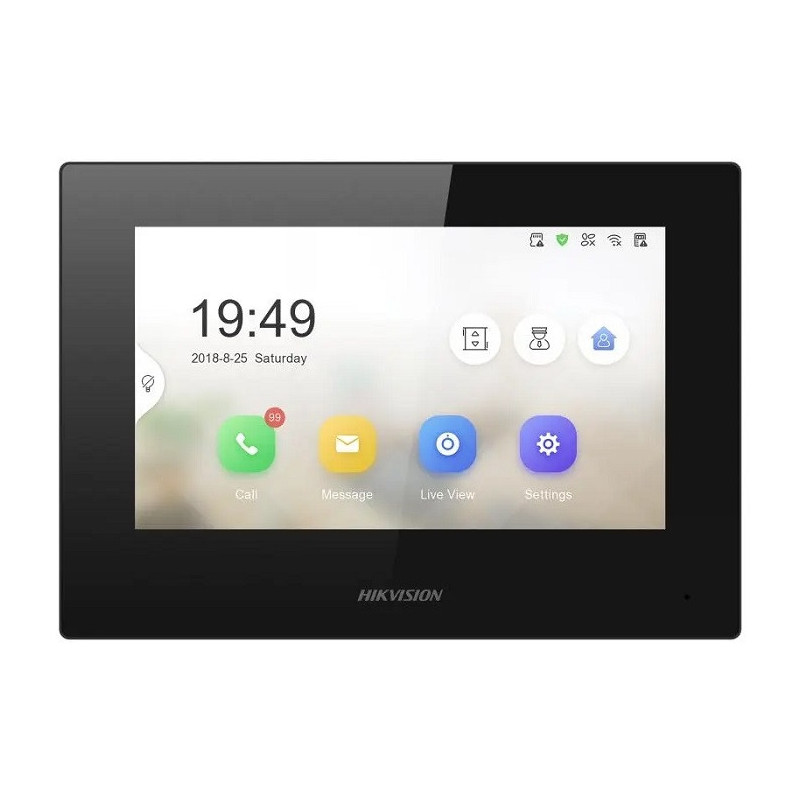 MONITOR 7 INCH, 1024 X 600, POE, CULOARE NEAGRA