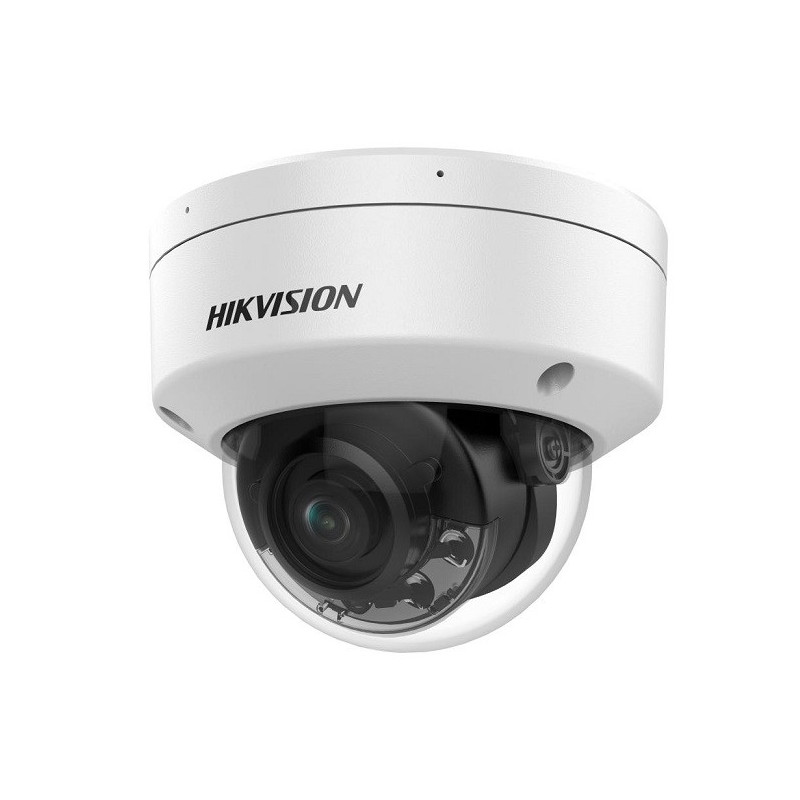 CAMERA IP DOME HIBRID, 8MP, IR SI WHITE LIGHT 30M