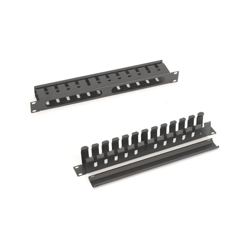 ORGANIZATOR CABLURI PENTRU RACK, 1U, 12 PORTURI