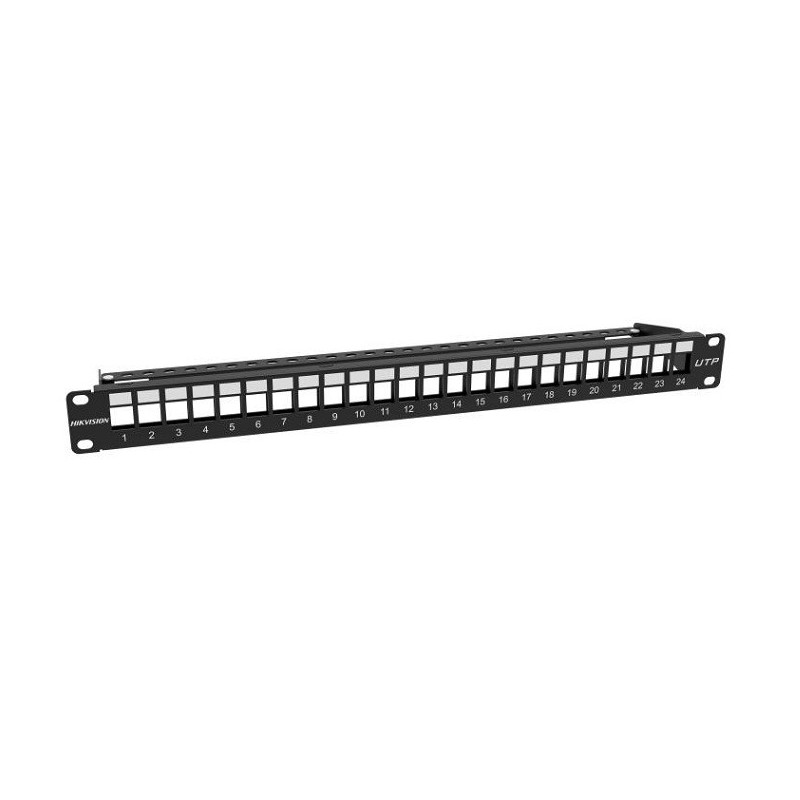 PATCHPANEL NEGRU 1U, 24 PORTURI, PT. NEECRANATE