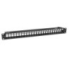 PATCHPANEL NEGRU 1U, 24 PORTURI, PT. NEECRANATE