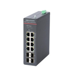 KIT 1 SWITCH 12 PORTURI CU 1 SURSA NDR-240-48