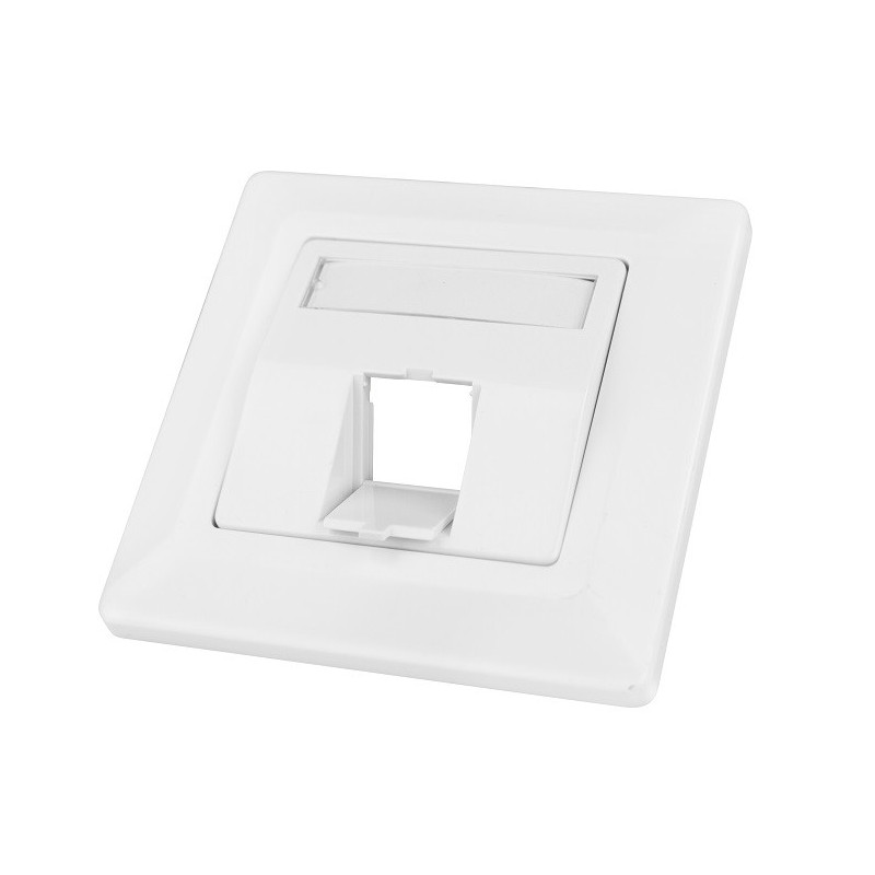 PRIZA PENTRU 1 MODUL TOOLLESS LINE, 80X80MM