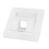 PRIZA PENTRU 1 MODUL TOOLLESS LINE, 80X80MM