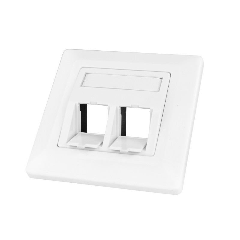 PRIZA PENTRU 2 MODULE TOOLLESS LINE, 80X80MM