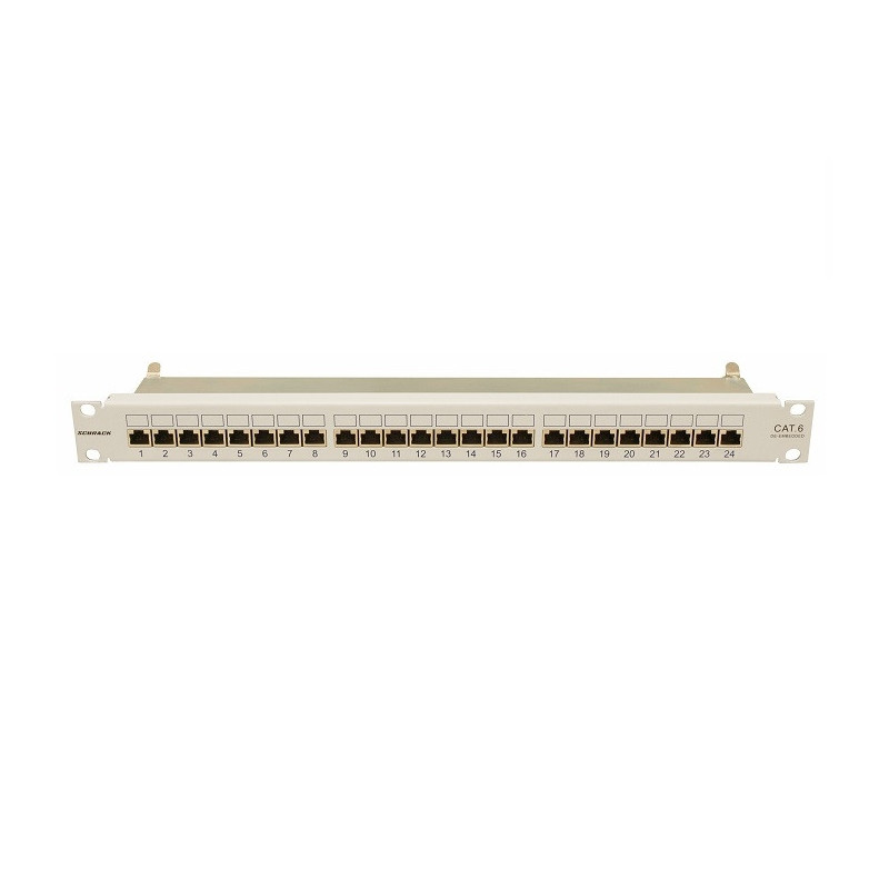 PATCHPANEL 19 INCH CAT.6 ECRANAT 24 X RJ45G
