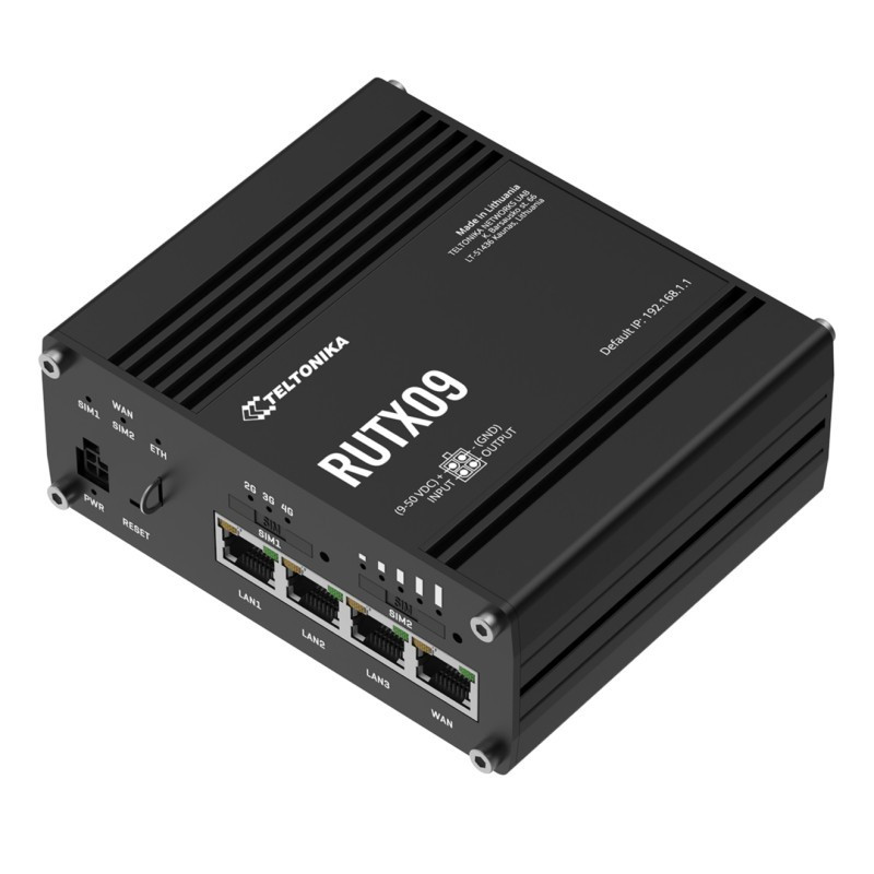 RUTX09 Router dual-SIM industrial LTE-A CAT6
