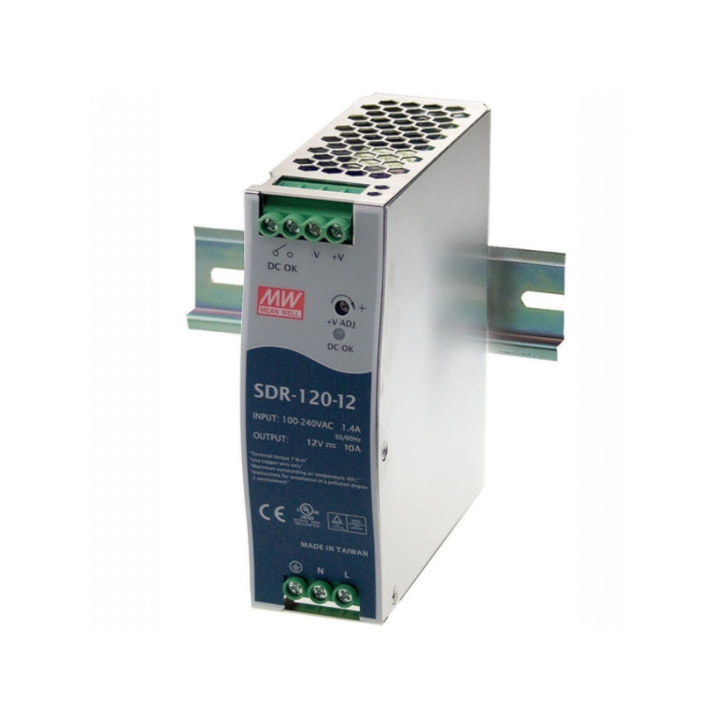 SDR-120-12 Switching power supply for DIN rail 120W 12V