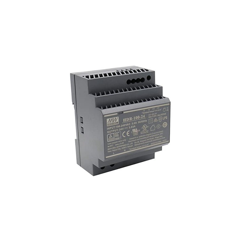 HDR-100-24 switching power supply for DIN rail