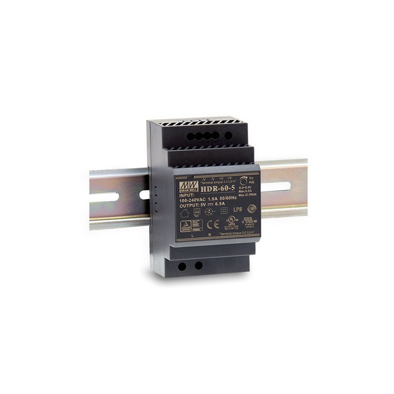 HDR-60-24 switching power supply for DIN rail