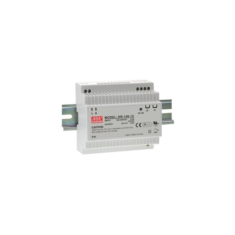 DR-100-12 Switching power supply for DIN rail, 100W, 12V